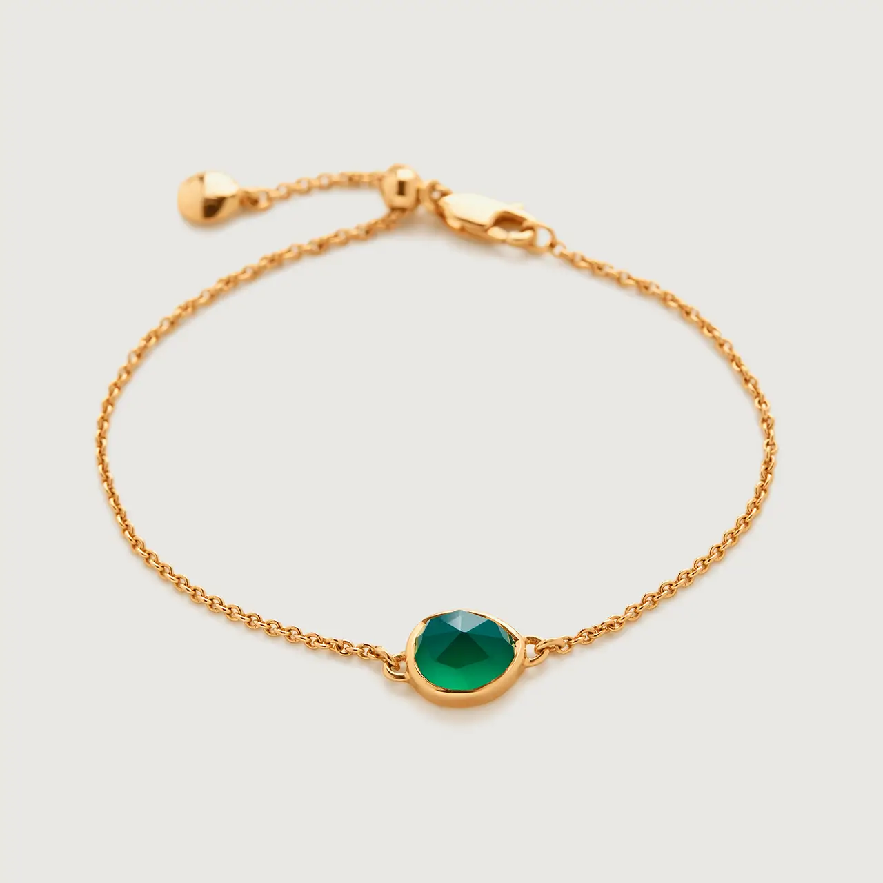 Green Onyx Chain Bracelet
