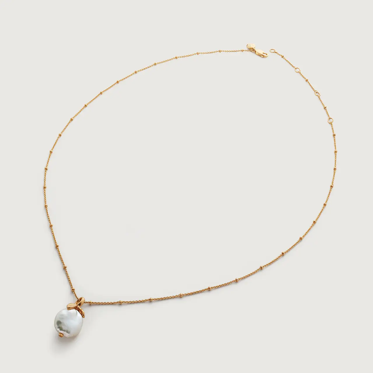 Pearl Chain Necklace - Image 3