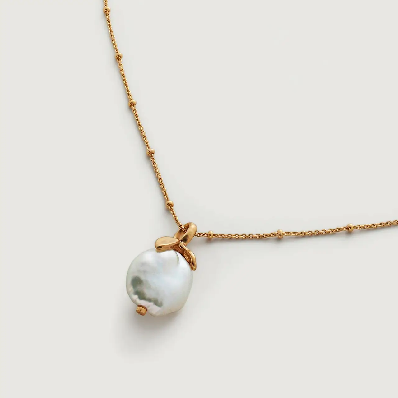Pearl Chain Necklace - Image 2